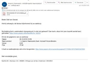 Paypro Bevestiginsemail Klant